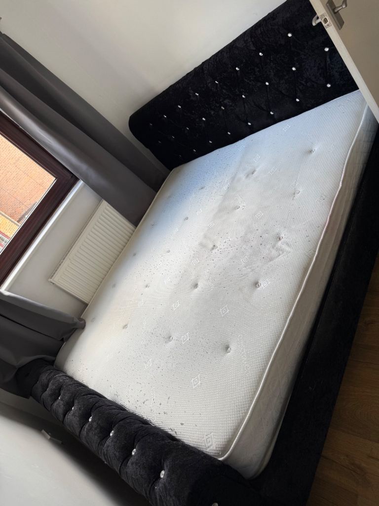 King size bed and mattress 