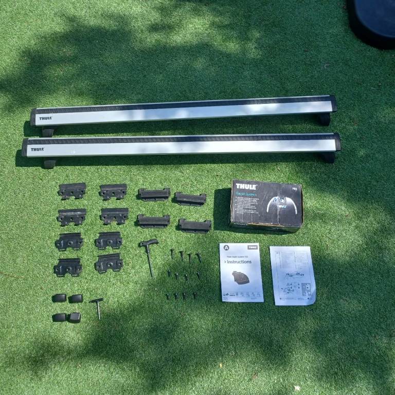 ⭐ Thule WingBar Roof Rack System — Full Kit with fittings for Audi A4 or similar 
