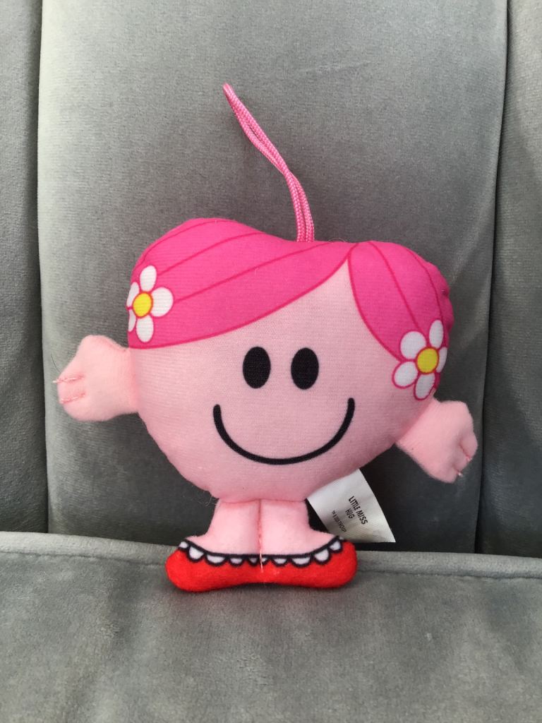 ‘Little Miss Hug’ Hanging Soft Toy, Mr Men & Little Miss - Brand New