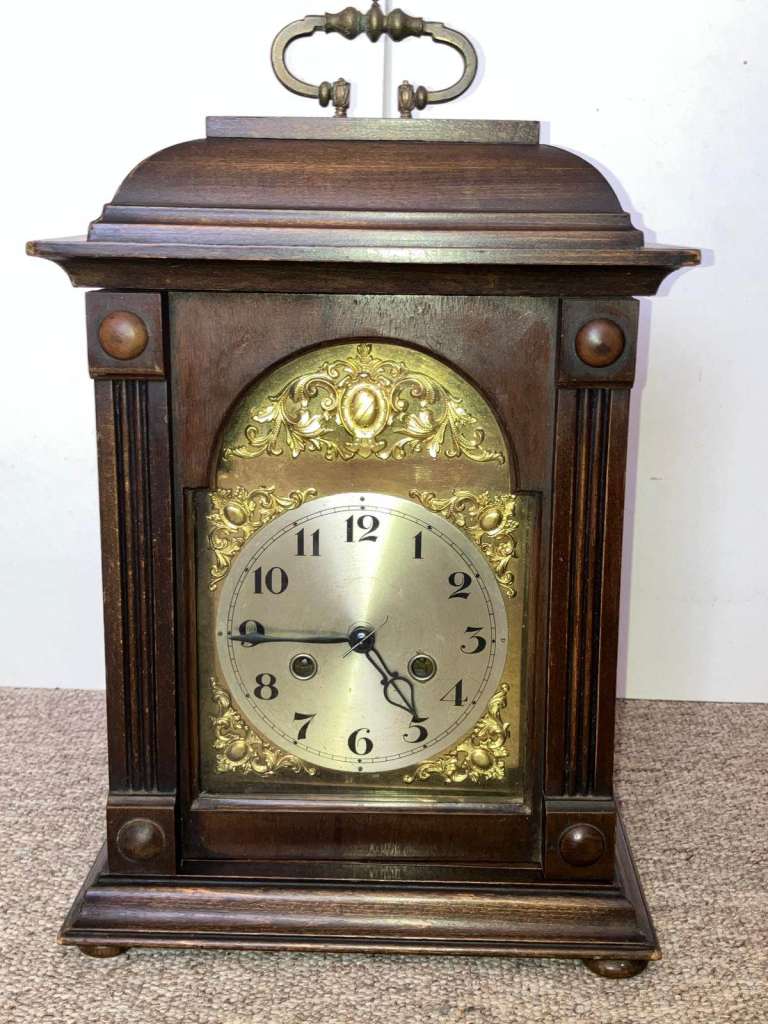 Antique Mantel Clock Made in England Needs Servicing