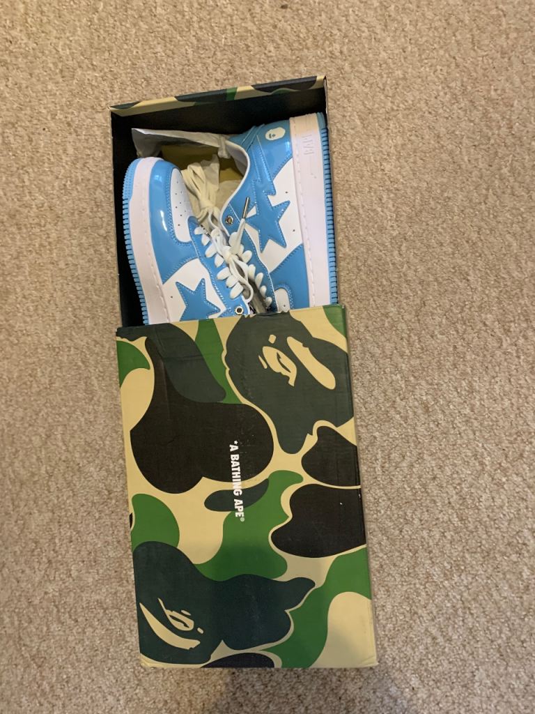 Size 8 bathing ape ladies trainers
