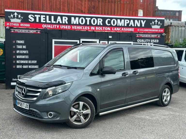 2019 Mercedes-Benz Vito 2.1 119 CDI Premium Crew Van G-Tronic+ RWD L3 Euro 6 (s/s) 5dr (XLWB) PAN...