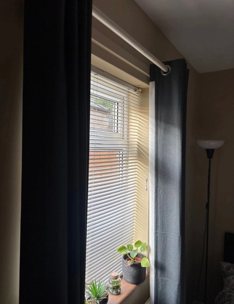 image for Eyelet Curtains - Dark Grey