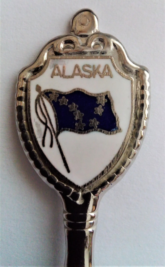 ALASKA 'STATE FLAG ' COLLECTIBLE SOUVENIR LADEL SPOON