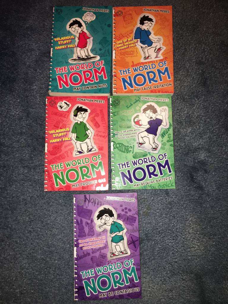5 The World of Norm paperback books