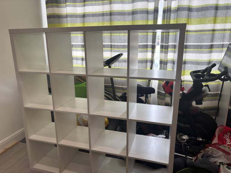 IKEA Kallax White– 4x4, Good Condition with a few marks