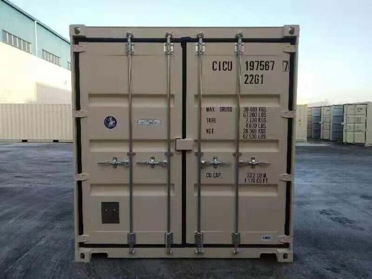20’ x 8’ New shipping Container, with lockbox 