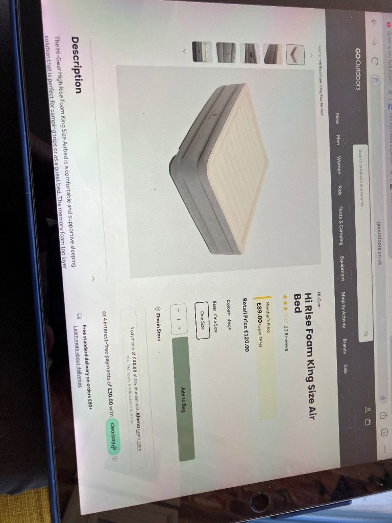 Hi Gear Kingsize Air Mattress