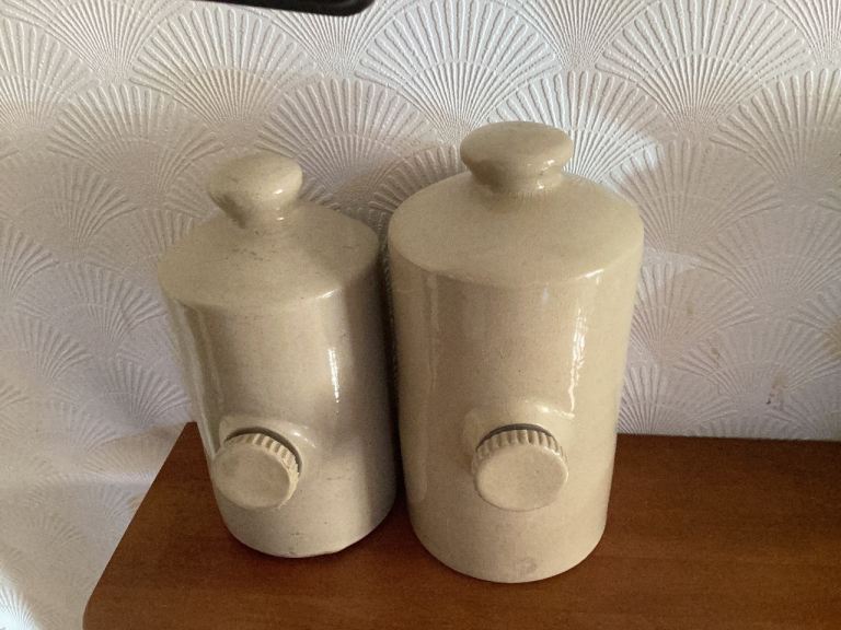 Antique hot water bottles 