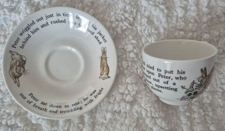 Wedgwood Beatrix Potter Peter Rabbit cup and saucer