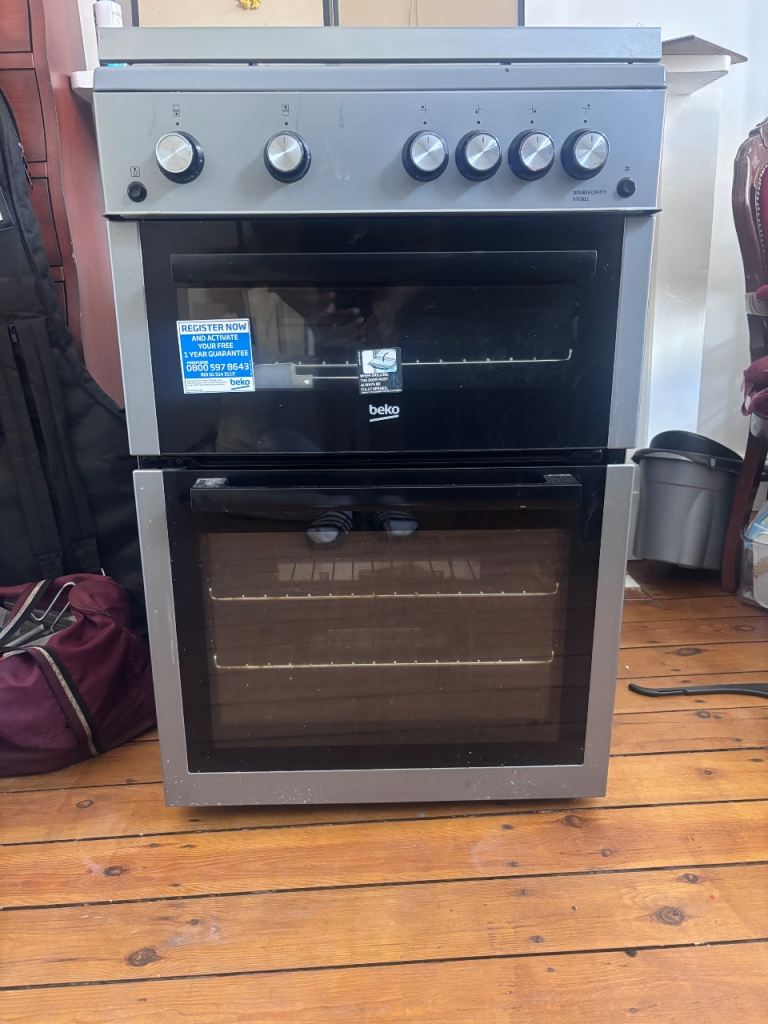 NOW SOLD!!! Beko Double Oven Gas Cooker – 60cm (Freestanding)