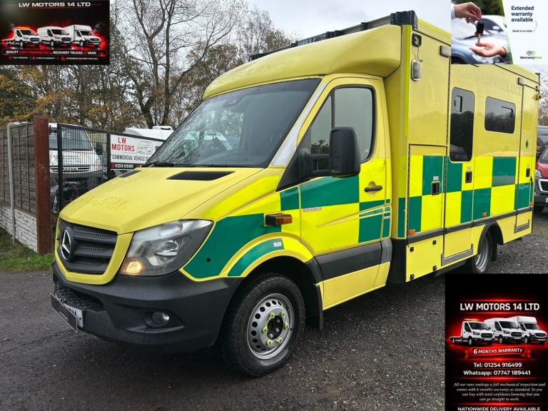 MERCEDES BENZ SPRINTER 519 CDI DIRECT EX AMBULANCE SERIVICS 2017 17 REG EURO 6