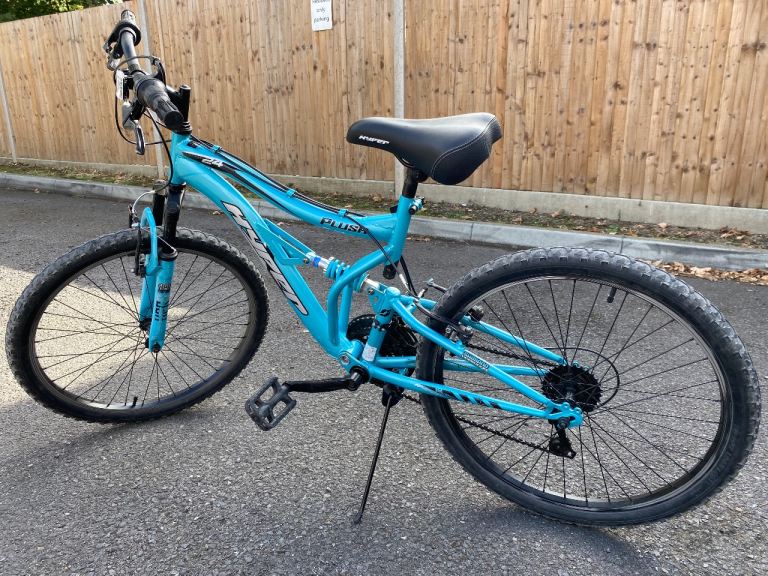 24" Kids Mountain Bike Hyper Plush Boys Girls 2 Wheels Dual Suspension 18 Sp