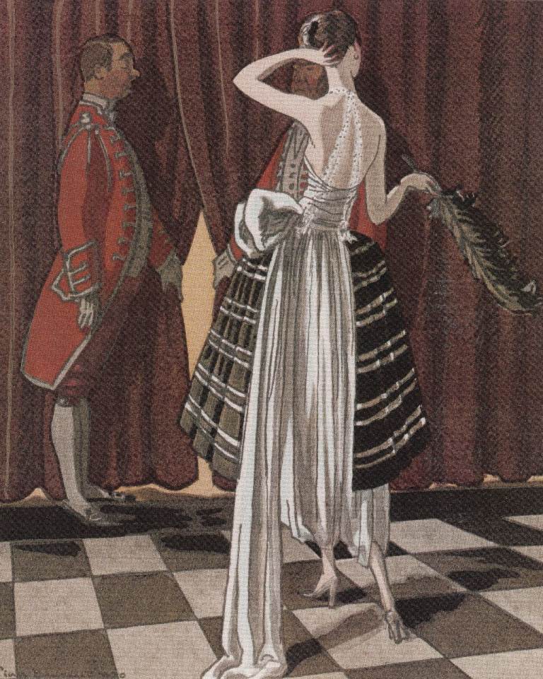 39. A Rare Original Print of an Art Deco Advertisement of the Day Elegant Woman