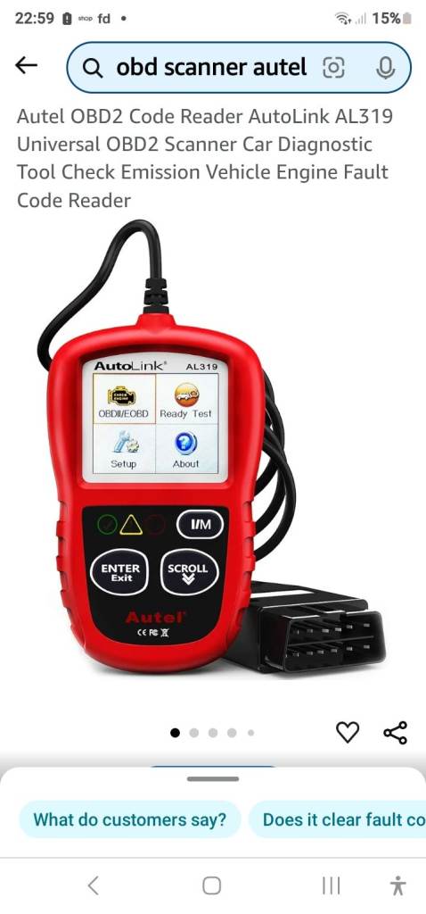  Car/Vehicle OBD SCANNER