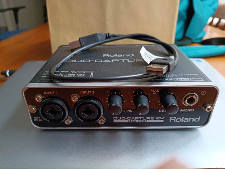 2x Roland DUO-CAPTURE EX USB Midi/Audio Interface Windows 10/11 ...