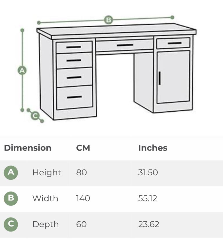Oak Furniture Bevel Desk 