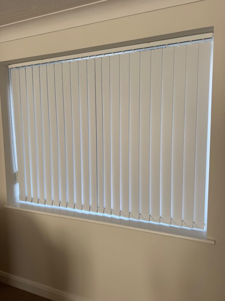 White Vertical Blinds -89mm slats