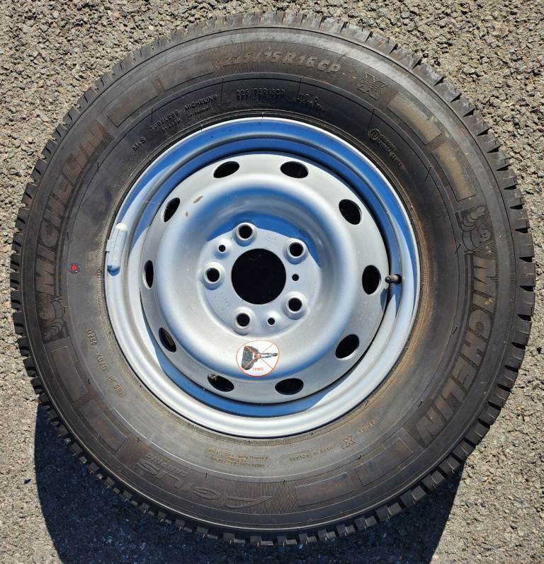 New 2024 16" Spare Wheel & Michelin Agilis Camping Tyre 225/75 R16 CP (Ducato/Relay/Boxer)