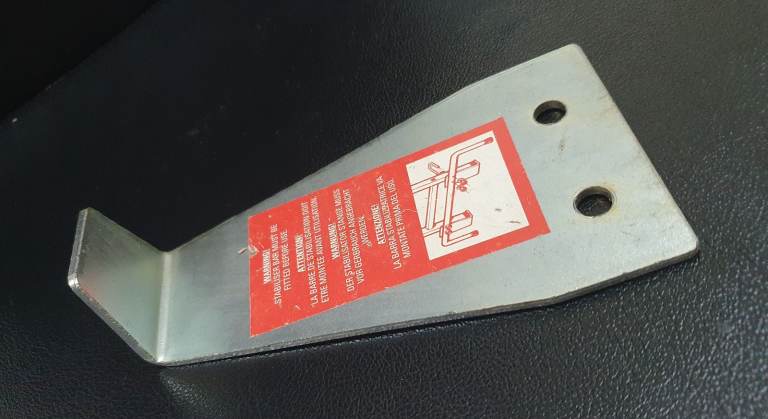 Ladder Stabilizer Stabiliser Bar Bracket Plate Metal Silver