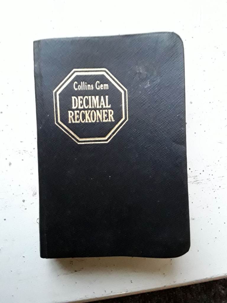 Decimal reconer, Collins gem