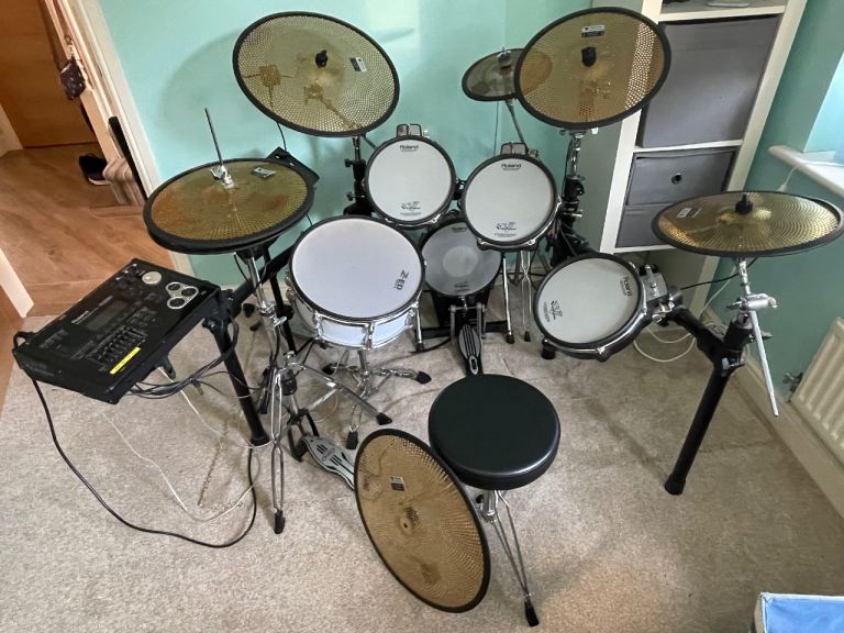 Huge upgraded Roland V-Drums electronic drum kit