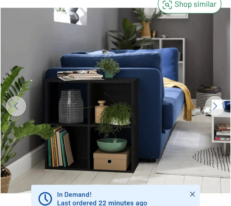 Black 4 cube storage / shelving from Argos. Brand new.