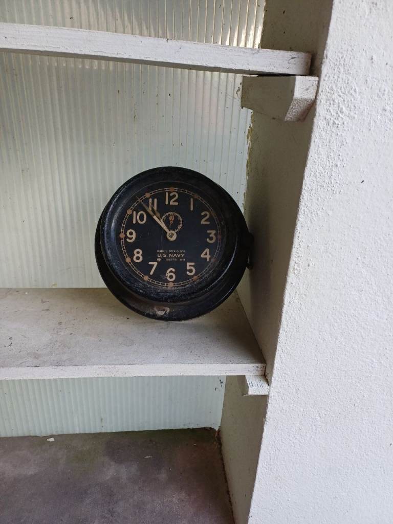 Rare US Navy 1944 Ship's Clock – Good Condition Antique
