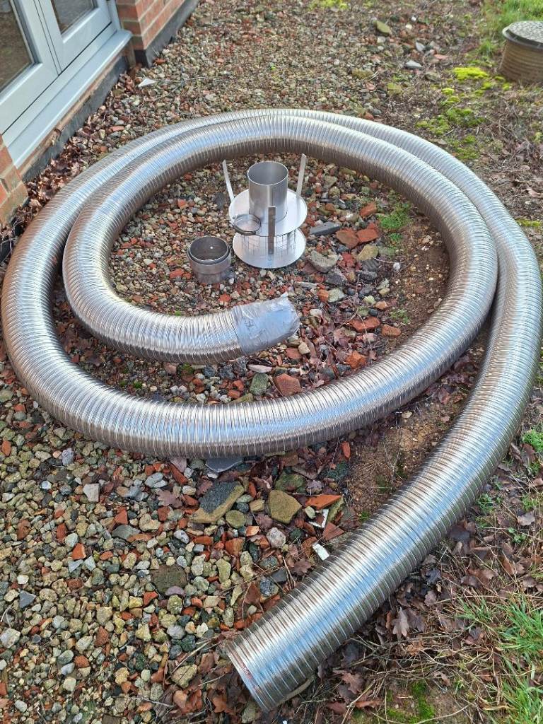 Chimney flue liner 10 metres stainless steel 6 inch