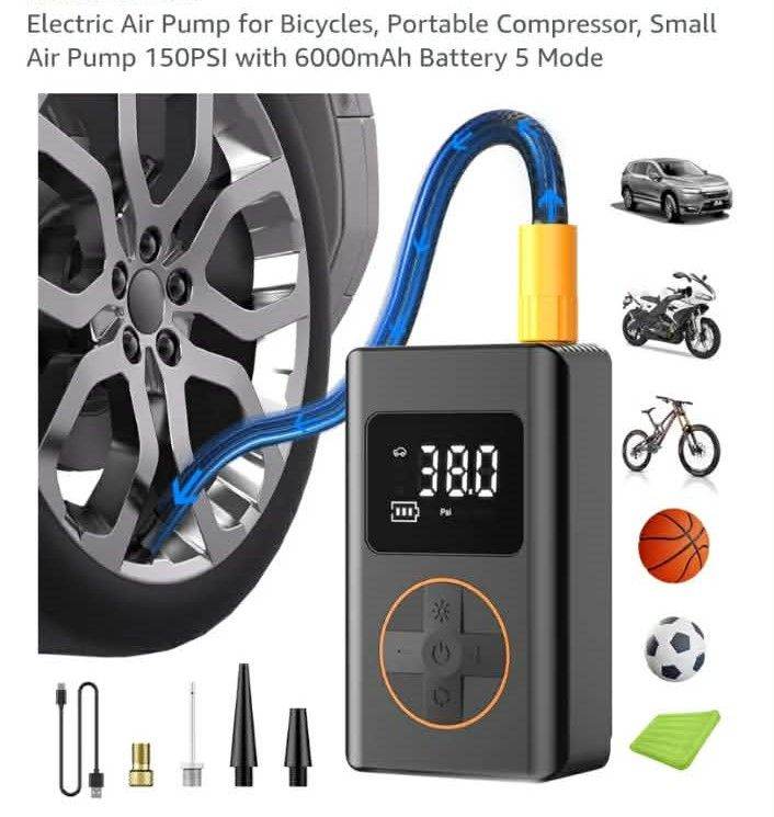 Brand new in box: Cordless Tyre Inflator Air Compressor Pump