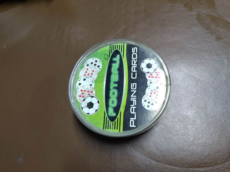 Football theme playing cards