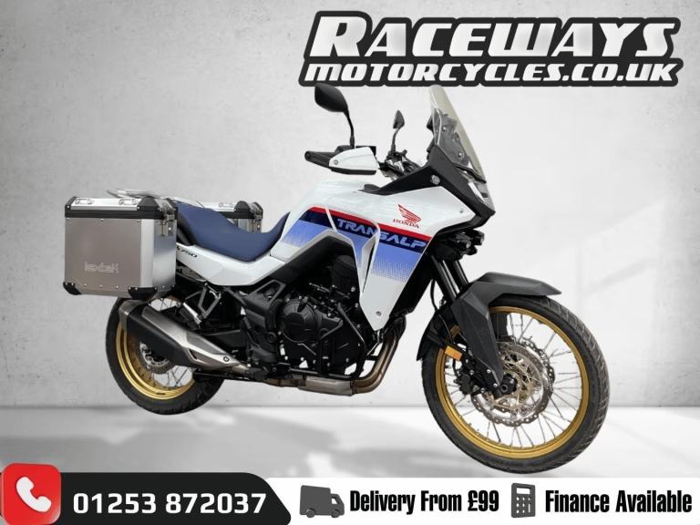 HONDA XL750 WHITE,TRANSALP, 755cc, 2024 74 PLATE, 15,300 MILES, USED MOTORCYCLE,
