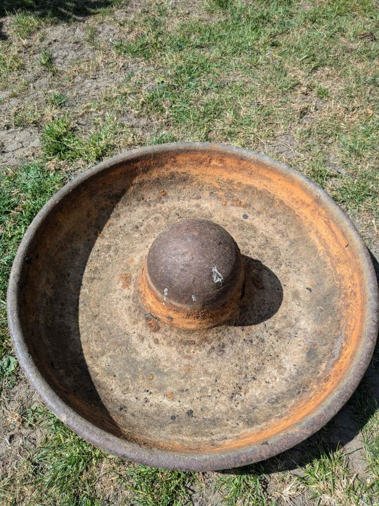 Cast iron pig trough 