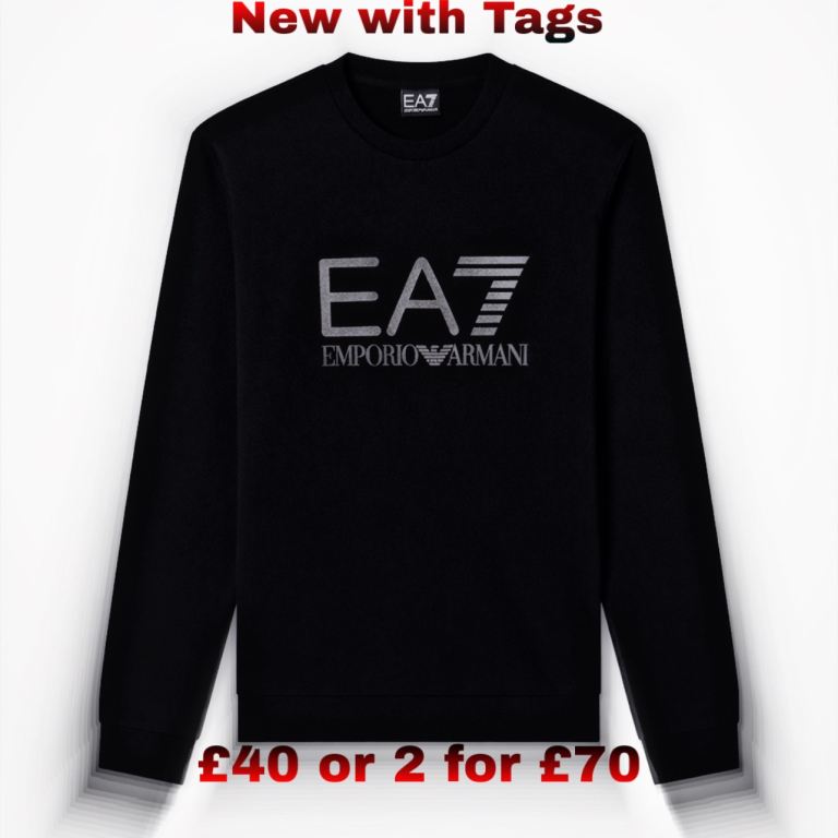 Men’s Designer EA7 EMPORIO ARMANI sweatshirt jumper