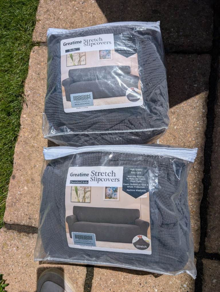 Two stretch sofa covers