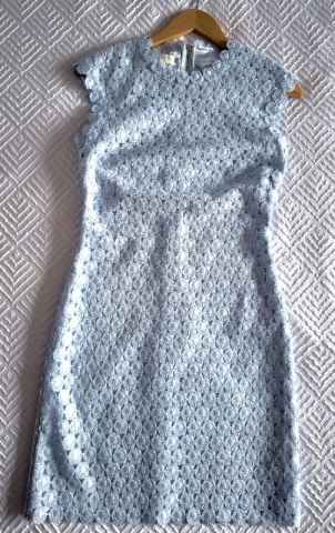 chinese dress ladies Fae Dress in Baby Blue Lace | Lace Cocktail Dress main image 1