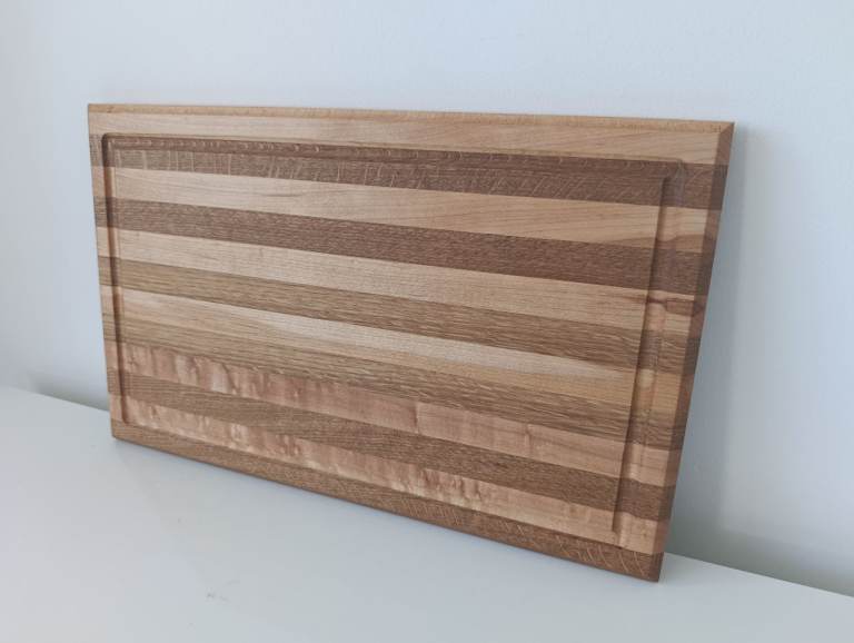 Handmade Chopping Board, large, with Juice Groove, premium thickness