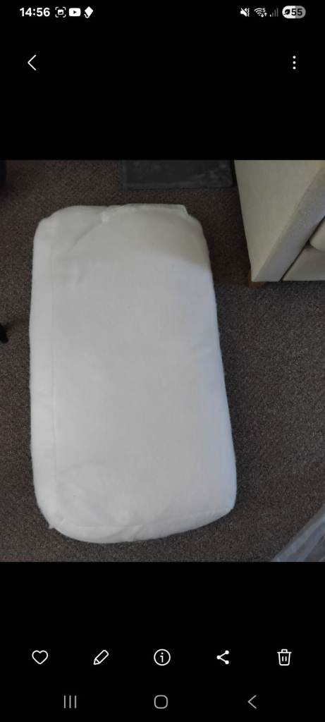 Free new back filling x 2 for 3 seater sofa cushion