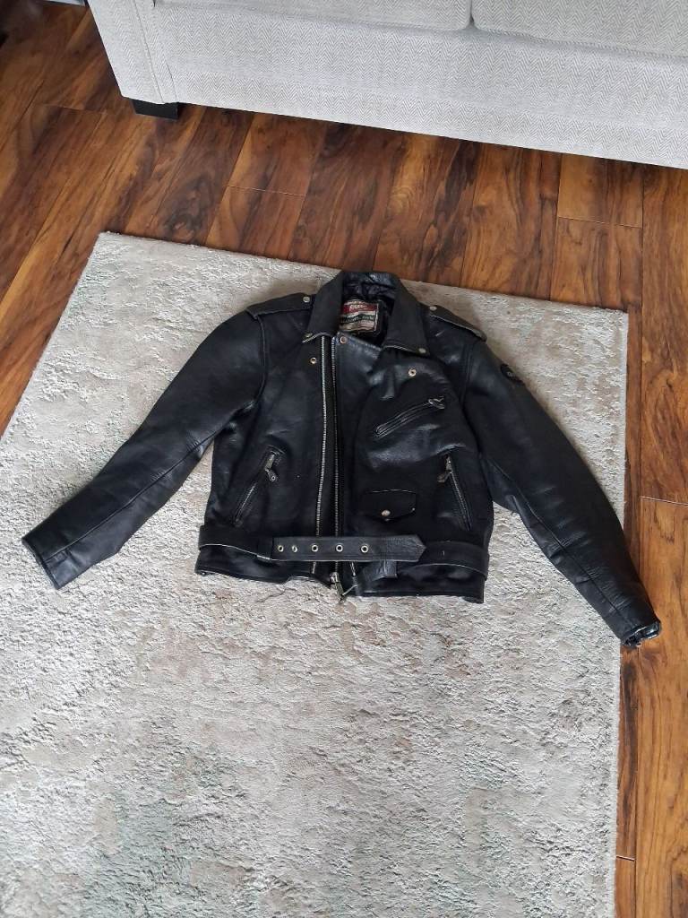Leather motorcycle jacket 