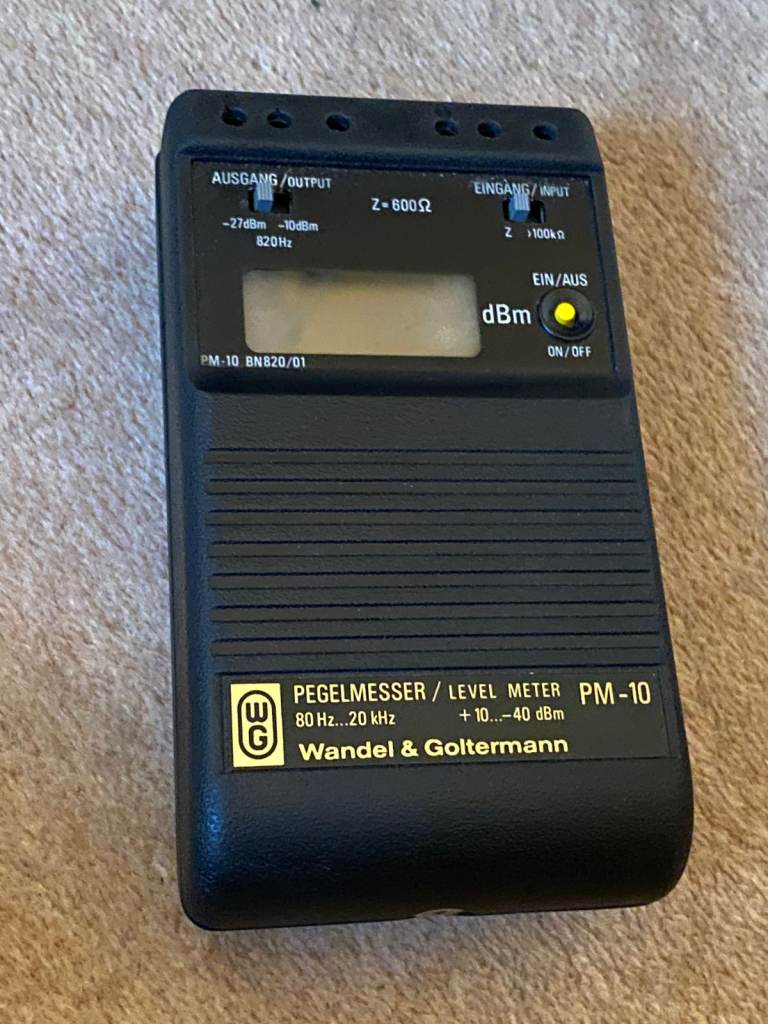 Wandel & Goltermann PM-10 BN820/01 Digital Level Meter, Professional Telecom/Audio Test Equipment #1