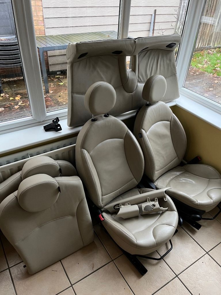 image for Mini Cooper R56 Cream Polar Beige Leather Seats Full Set