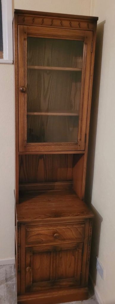  Ercol Single glass Display cabinet