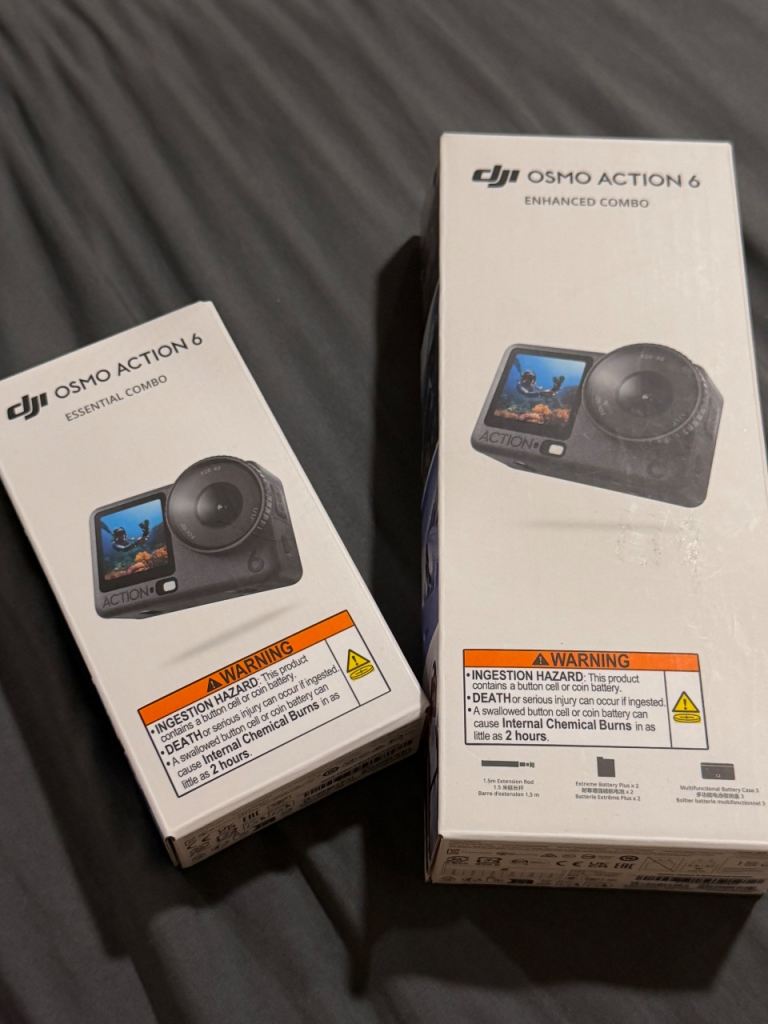 DJI Osmo Action 6 Essential and Enhanced Combo Kits