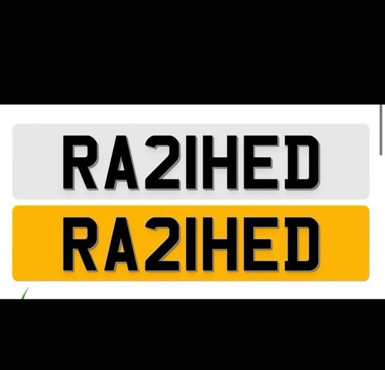 RASHED Private number plates