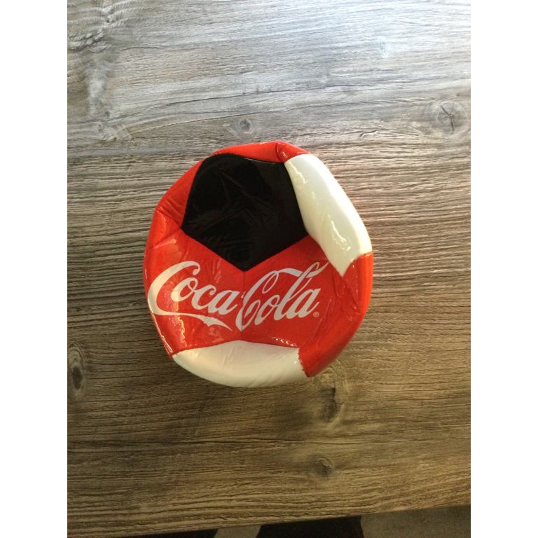 Coca Cola branded promotional mini multicoloured football.