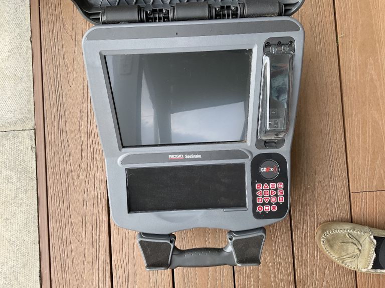Ridgid CS12x Monitor for CCTV’ing of drains.