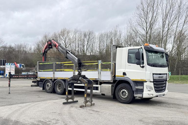 2020 20 plate Euro 6 DAF CF340 6×2 26t Dropside TML