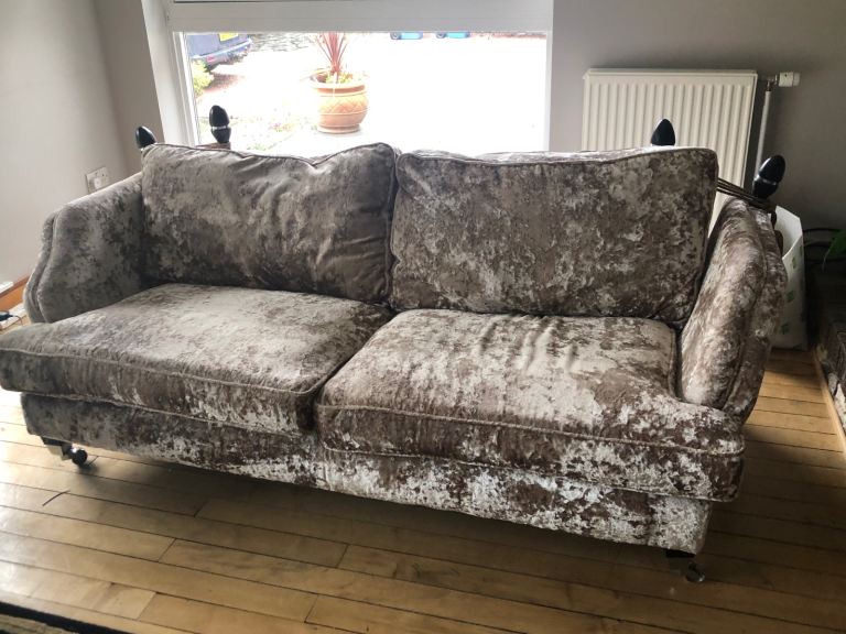 Sofology crushed velvet sofas