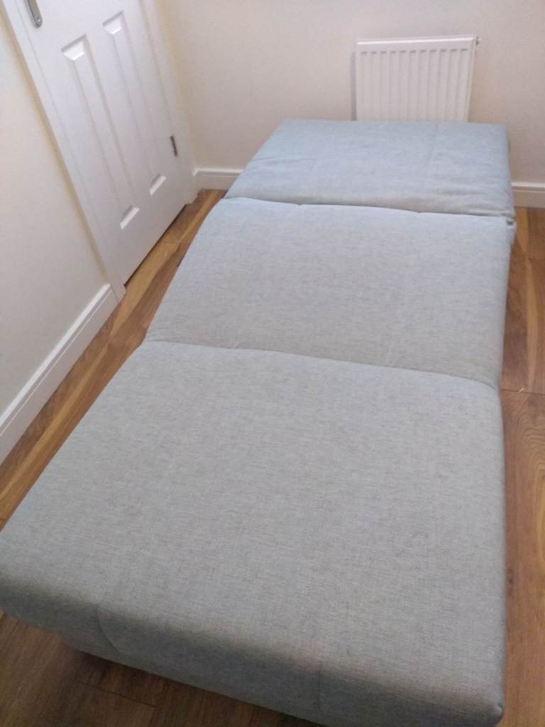 Grey Occasional Chair/Guest Bed