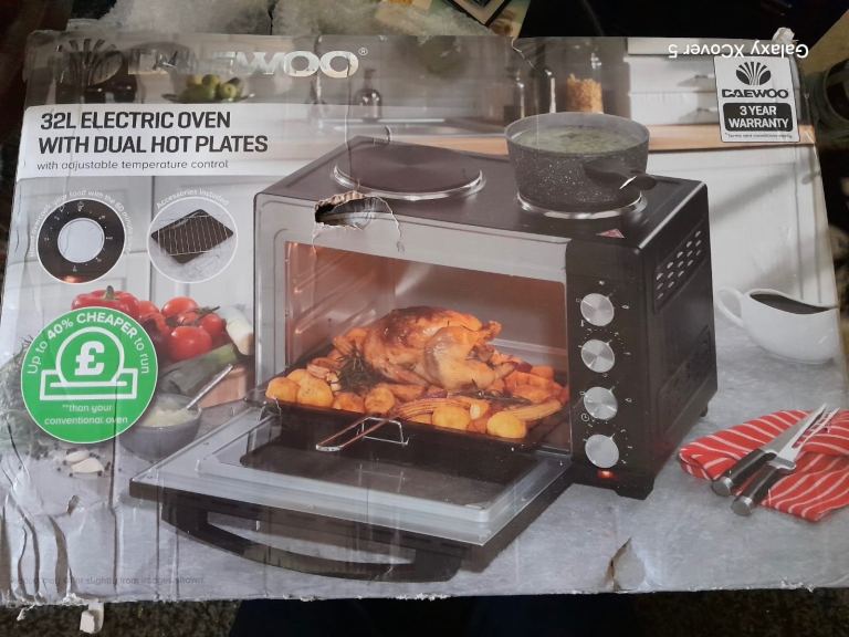 Electric Oven with Dual Hot Plate